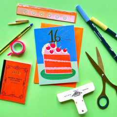 Kerrie Illustrates Age 16 Birthday Card