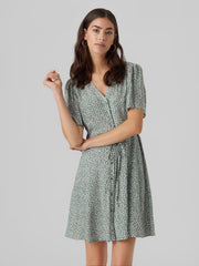 Vero Moda Alba Short Dress - Laurel Wreath/ Joey Dot