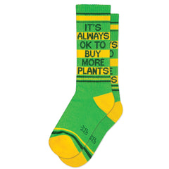 Gumball Poodle Gym Socks- It's Always OK To Buy More Plants