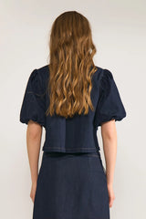 Numph Nualetta Shirt - Dark Blue Denim
