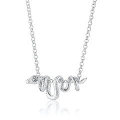 Scream Pretty - Silver Chinese Zodiac Snake Necklace