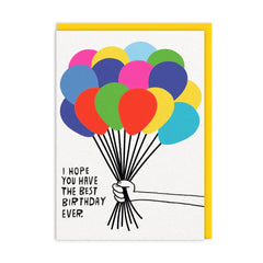 Ohh Deer - Birthday Balloons Greeting Card