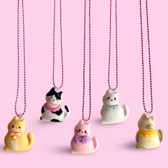 Kawaii Cat Necklace I Kids Necklace I Cat Necklace Handmade