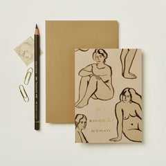 Wanderlust Nudes ‘To a Wonderful Woman’ Card