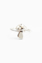 My Doris - Silver, Pearl & Rainbow Moonstone Ring