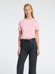 Selected Femme Essential Short Sleeve T-Shirt - Bleached Mauve