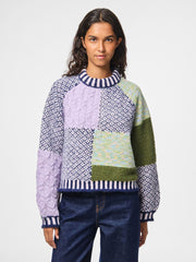 Pieces High Neck Knit - Birch 1B