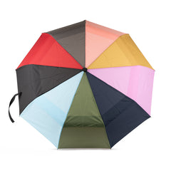 Roka Waterloo Recycled Polyester Umbrella - Bright Rainbow