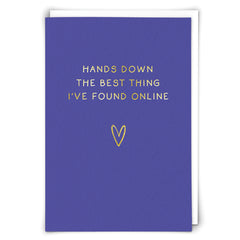 Redback Cards Hands Down Anniversary Card