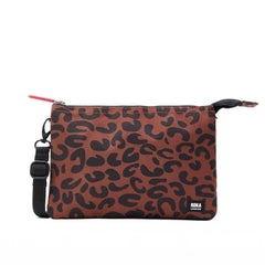 Roka Carnaby Canvas Crossbody Bag - Leopard Print