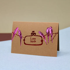 Ark Love Birds Mini Greeting Card