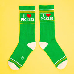 Gumball Poodle Gym Socks- I Love Pickles