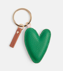 Caroline Gardner Pink/Green Heart Keyring