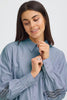 Fransa Yara Shirt - Blue Blizzard Stripe