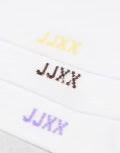 JJXX Pack of Three Sport Socks- Purple Rose