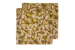 HKliving Cotton Napkins Mediterranean Olive - Set of 2