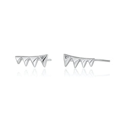 Scream Pretty - Silver Rebel Ear Climber Earrings