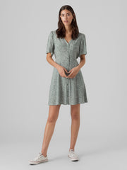 Vero Moda Alba Short Dress - Laurel Wreath/ Joey Dot