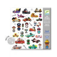 Djeco Textured Stickers - Crazy Motors World