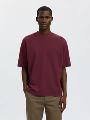 Selected Homme Loose Oscar T-Shirt - Tawny Port