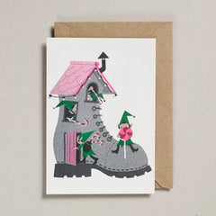 Petra Boase - Elves In A Boot Christmas Card