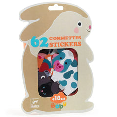 Djeco Baby Stickers - Farm Animals