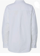 Pieces Poppy Loose Shirt - Bright White