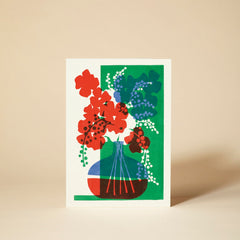 Pressed And Folded Flora 2 Greeting Card