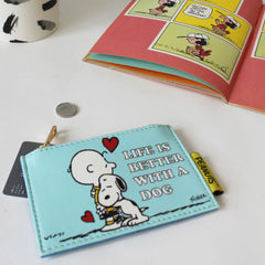 House of Disaster Peanuts ‘Life is better with a Dog’ Zip Purse