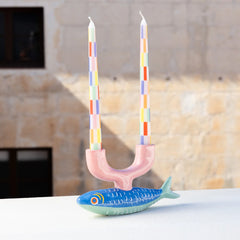 Talking Tables Fish Ceramic Candle Holder