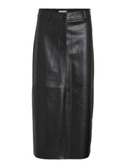 Vila Sino Midi Skirt - Black