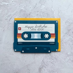 Heyyy Cards Cassette Birthday Card