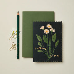 Wanderlust Botanical Daisy ‘Birthday Wishes’ Card