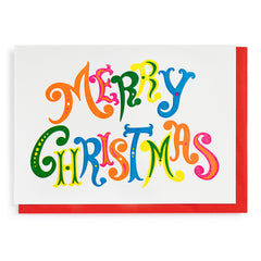 Archivist Colourful Merry Christmas Card