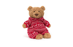 Jellycat Bartholomew Bear Winter Pyjamas