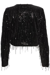 Fransa Winni Jacket - Black with Tassels