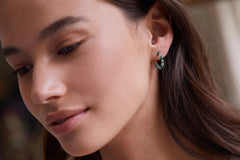 Estella Bartlett- Gemstone Amelia Hoop Earrings