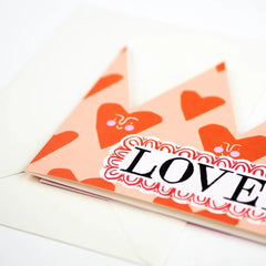 Hadley Loved Party Hat Card