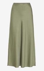 Vila Ellette Long Skirt - Oil Green