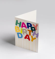Lagom Design - Happy Birthday Party Balloons Mini Card