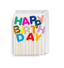 Lagom Design - Happy Birthday Party Balloons Mini Card