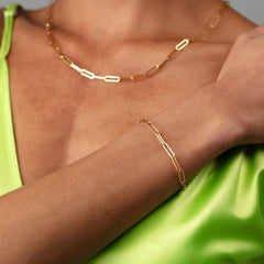 Scream Pretty - Gold Plated Long Link Chain Bracelet