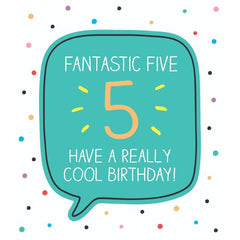 Pigment Fantastic Five Birthday Card