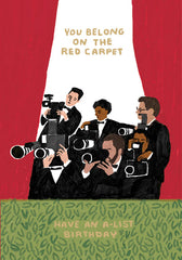 Roger La Borde Red Carpet Birthday Card