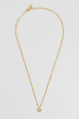 Estella Bartlett Mixed Metal Butterfly Necklace