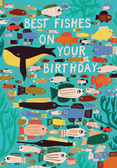 Roger La Borde Best Fishes Birthday Card