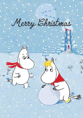 Hype Cards - 
Moomin Moomintroll & Snorkmaiden in the Snow - Christmas Card