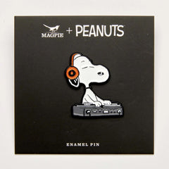 Magpie Gifts - Peanuts Music is Life Enamel Pin - DJ