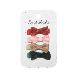 Rockahula Kids Jolly Christmas Mini Bow Clips