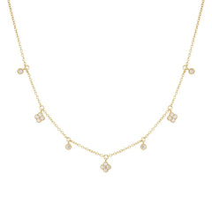 Moments Eternal Spring Multicharm White Gold Necklace